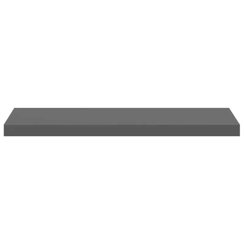 Pakabinamos lentynos, 4vnt., pilkos, 80x23,5x3,8cm, MDF