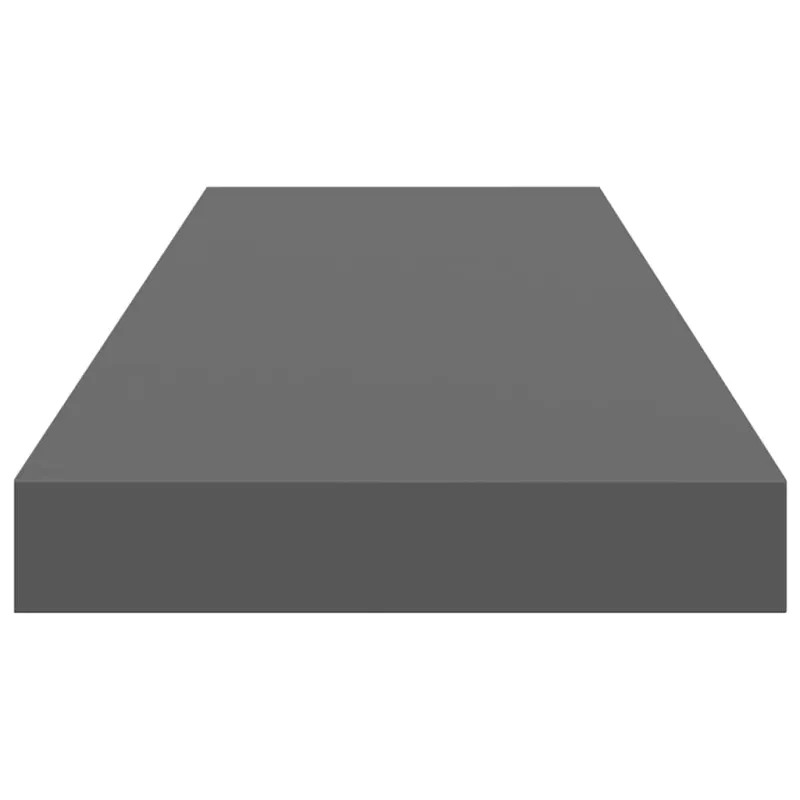 Pakabinamos lentynos, 4vnt., pilkos, 80x23,5x3,8cm, MDF
