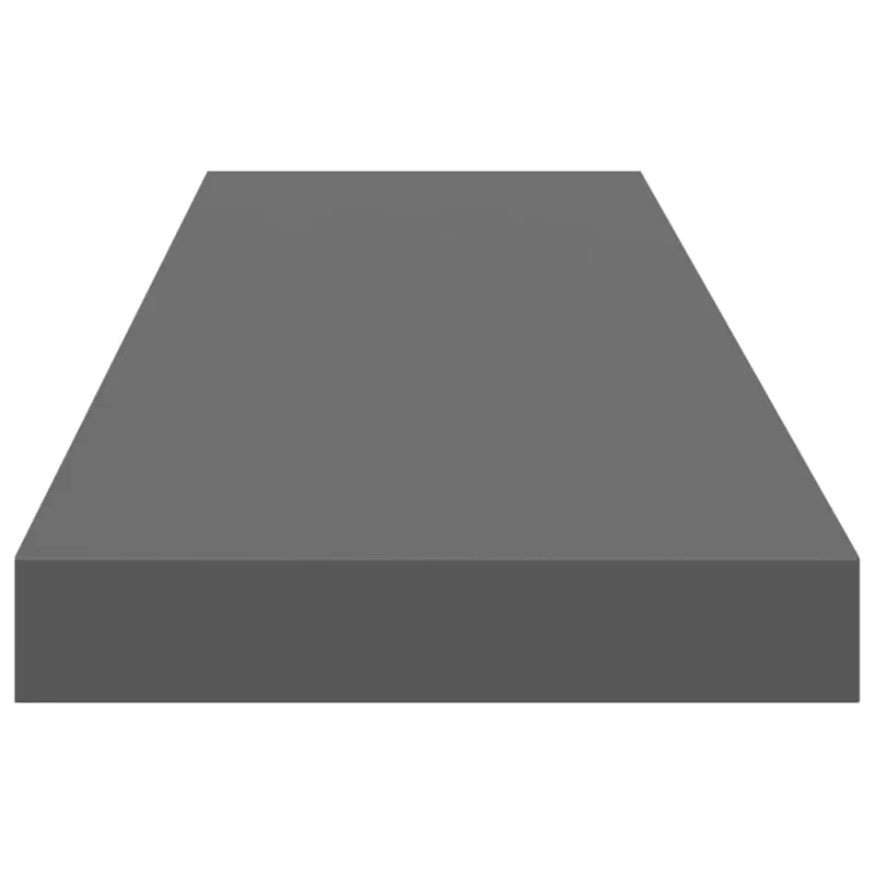 Pakabinamos lentynos, 2vnt., pilkos, 90x23,5x3,8cm, MDF