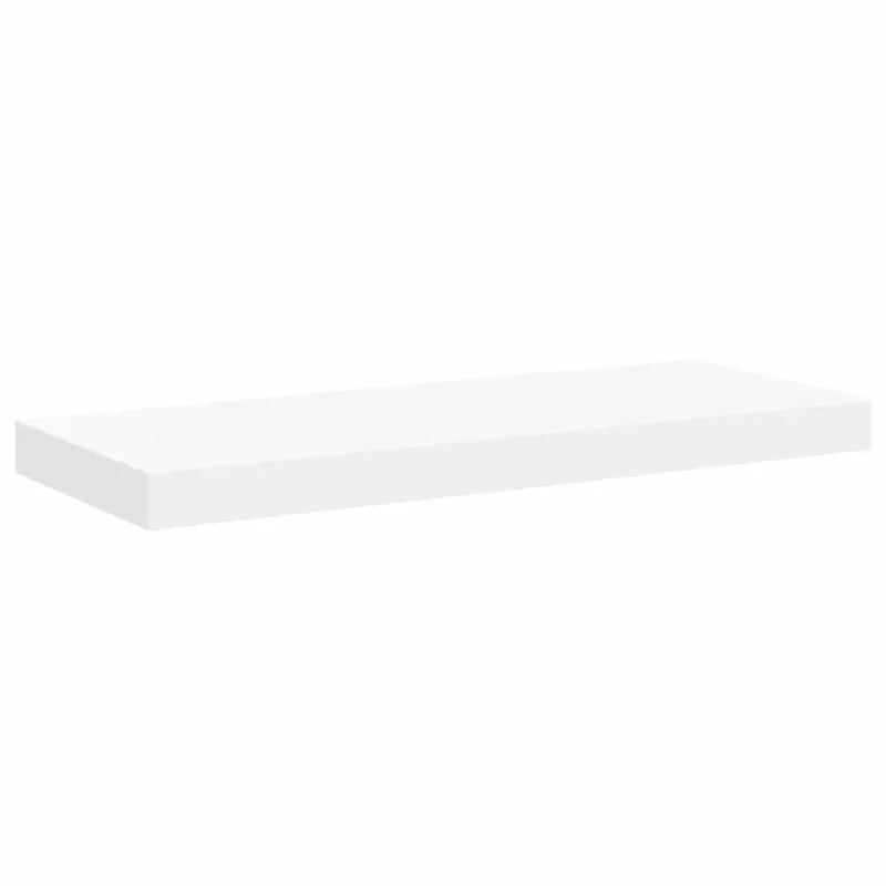 Pakabinamos lentynos, 4vnt., baltos, 60x23,5x3,8cm, MDF