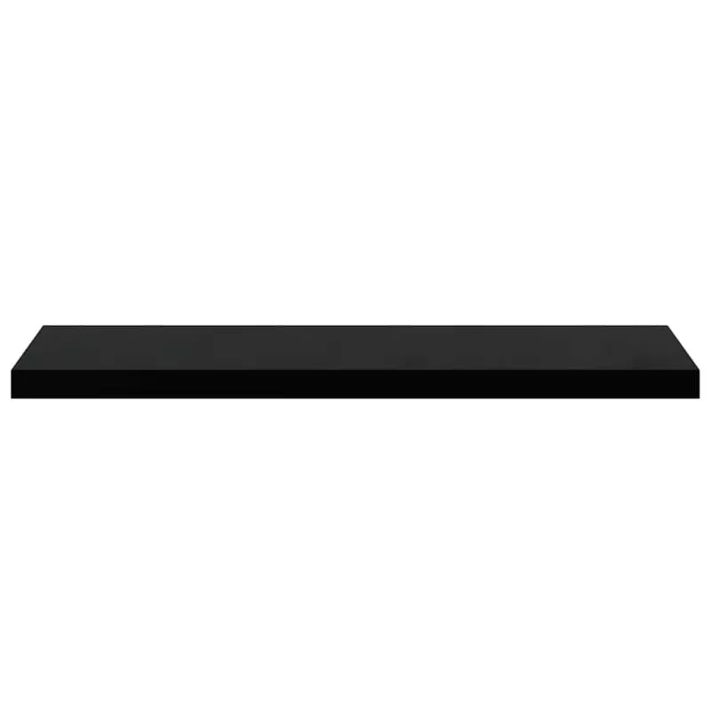 Pakabinamos lentynos, 2vnt., juodos, 90x23,5x3,8cm, MDF