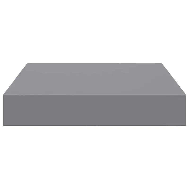 Pakabinamos lentynos, 2vnt., pilkos, 23x23,5x3,8cm, MDF