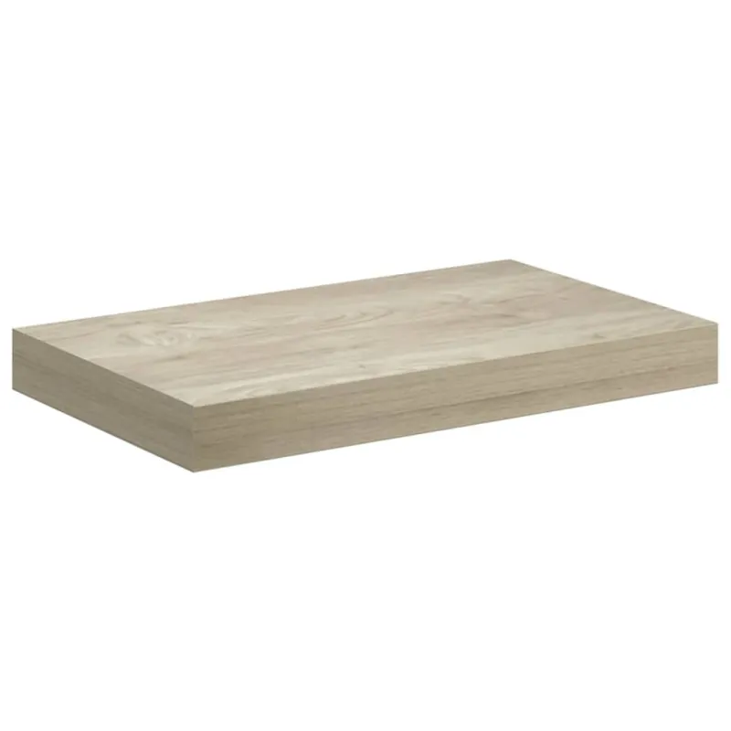 Pakabinamos sieninės lentynos, 4vnt., ąžuolo, 40x23x3,8cm, MDF