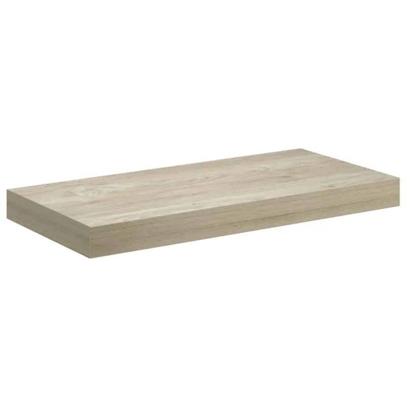 Pakabinamos sieninės lentynos, 2vnt., ąžuolo, 50x23x3,8cm, MDF
