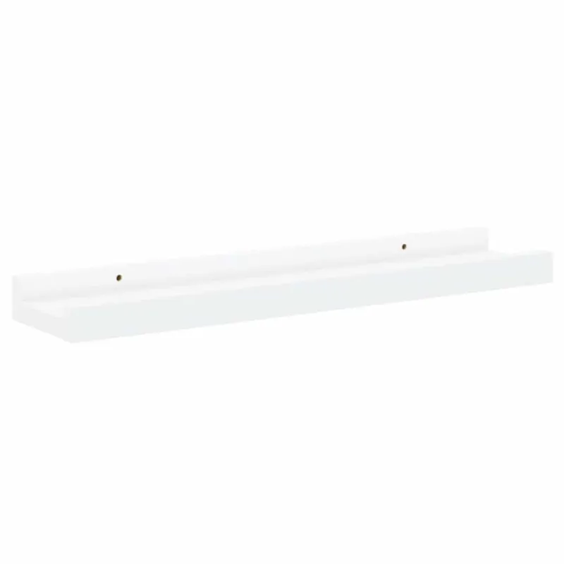 Lentynos nuotraukų rėmeliams, 2vnt., baltos, 40x9x3cm, MDF