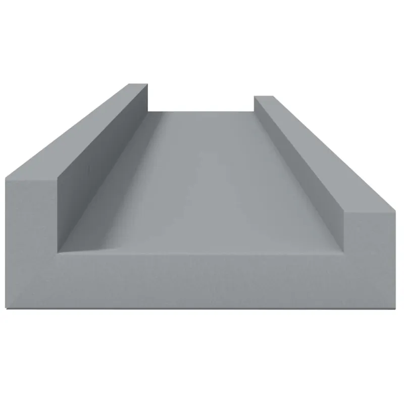 Lentynos nuotraukų rėmeliams, 2vnt., pilkos, 60x9x3cm, MDF