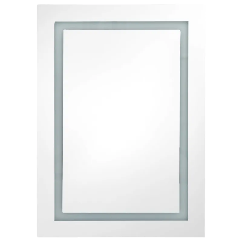 Veidrodinė vonios spintelė su LED apšvietimu, 50x13x70cm