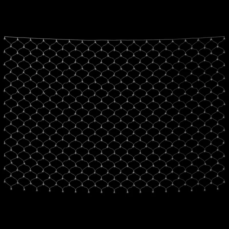Kalėdinių lempučių tinklas, 3x3m, 306 šaltos baltos LED