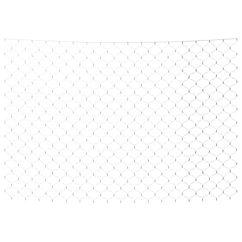 Kalėdinių lempučių tinklas, 3x3m, 306 šaltos baltos LED