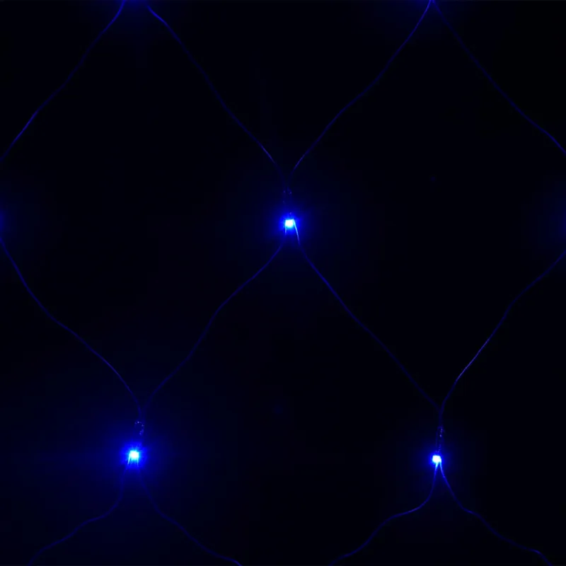 Kalėdinių lempučių tinklas, 3x3m, 306 mėlynos LED