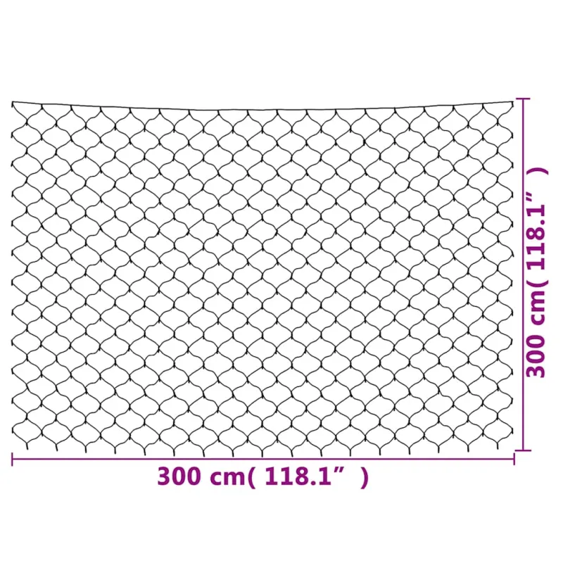 Kalėdinių lempučių tinklas, 3x3m, 306 mėlynos LED