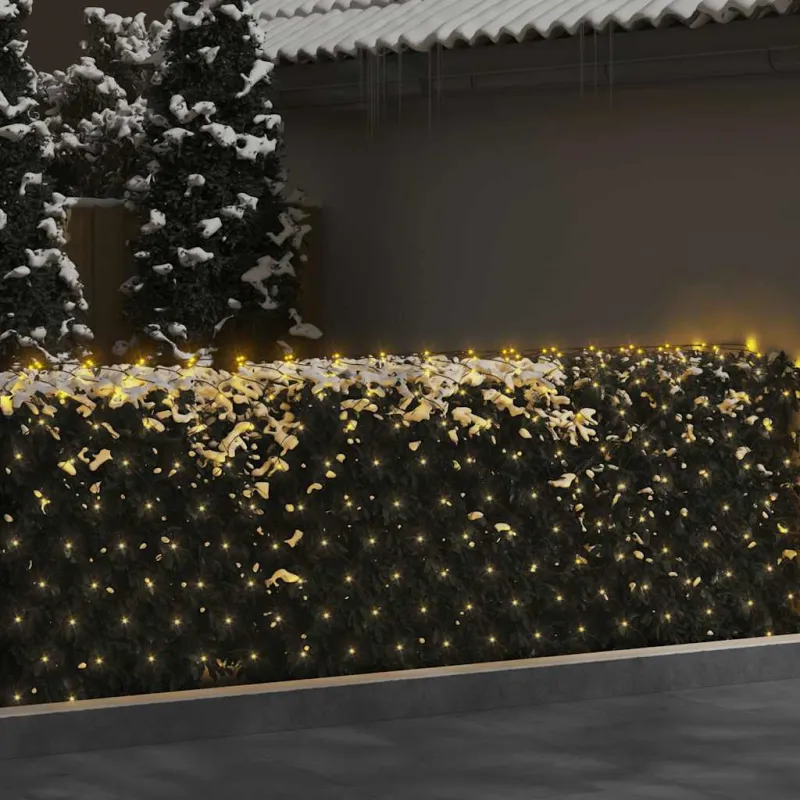 Kalėdinių lempučių tinklas, 4x4m, 544 šiltos baltos LED
