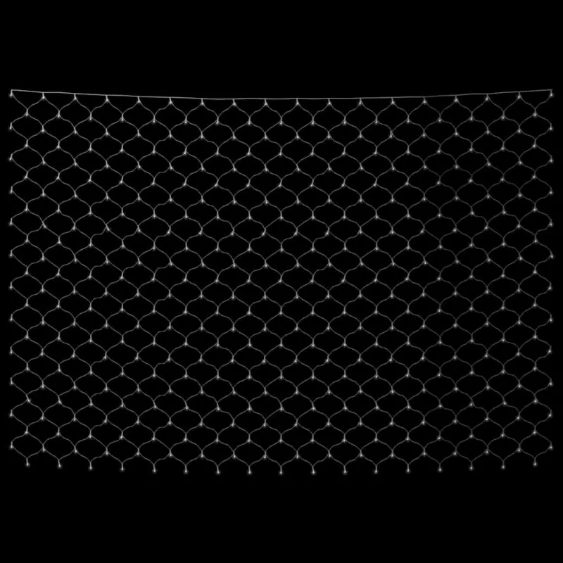 Kalėdinių lempučių tinklas, 4x4m, 544 šaltos baltos LED