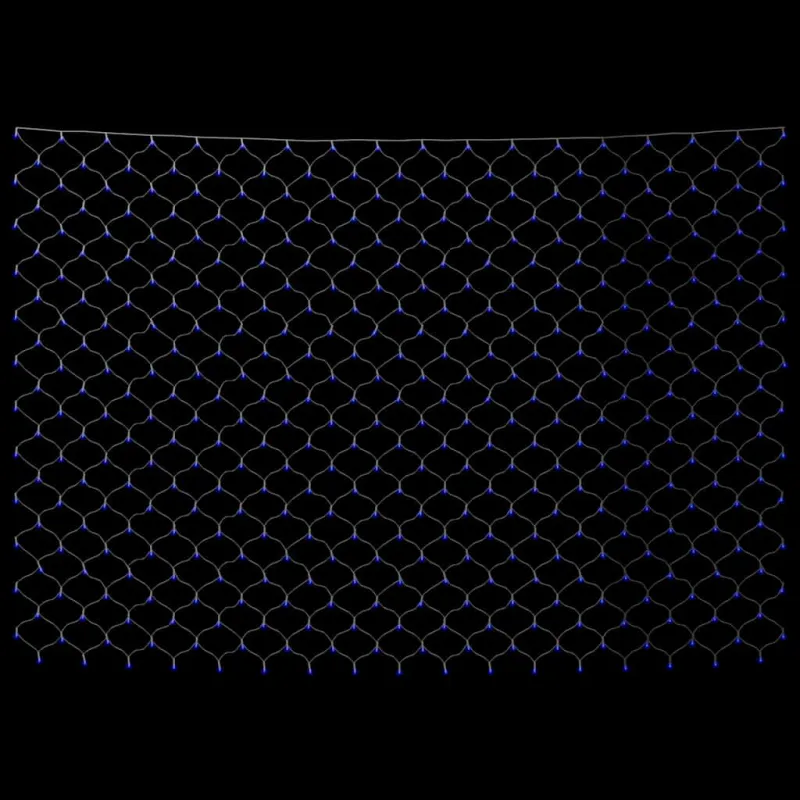Kalėdinių lempučių tinklas, 4x4m, 544 mėlynos LED