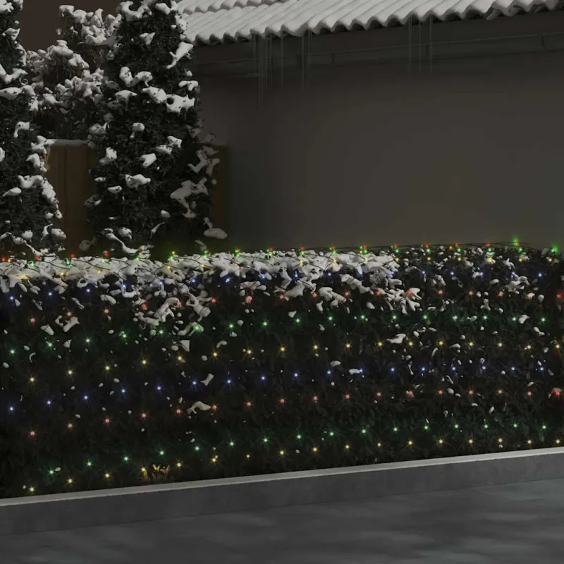 Kalėdinių lempučių tinklas, 4x4m, 544 įvairių spalvų LED