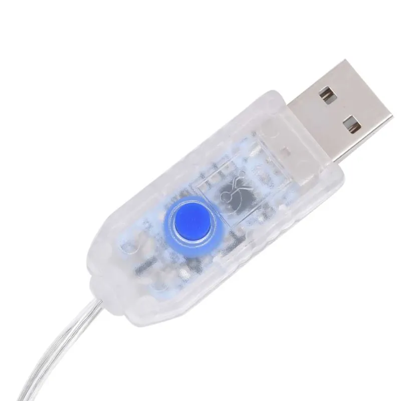 Girlianda žvaigždės ir mėnuliai, 138 spalvotos LED lemputės