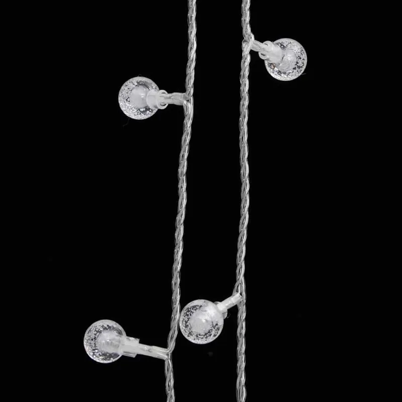 Rutuliukų girlianda, 40m, 400 šaltų baltų LED, 8 funkcijos