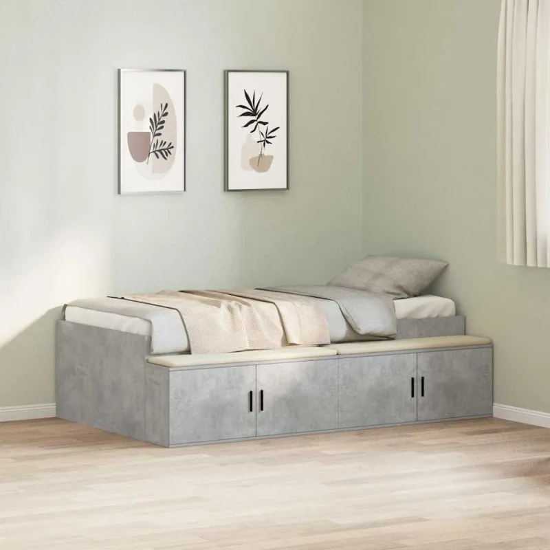 Lovos rėmas Betono pilka 70 x 190 cm Apdirbta mediena