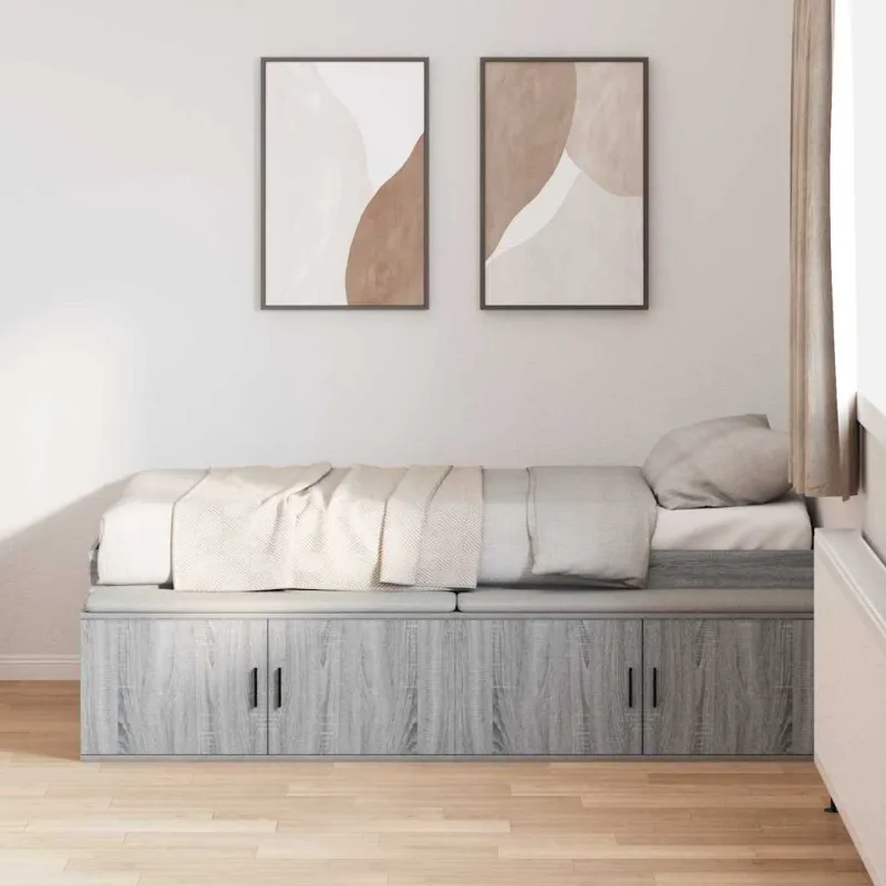 Lovos rėmas Pilkas Sonoma 70 x 190 cm Apdirbta mediena