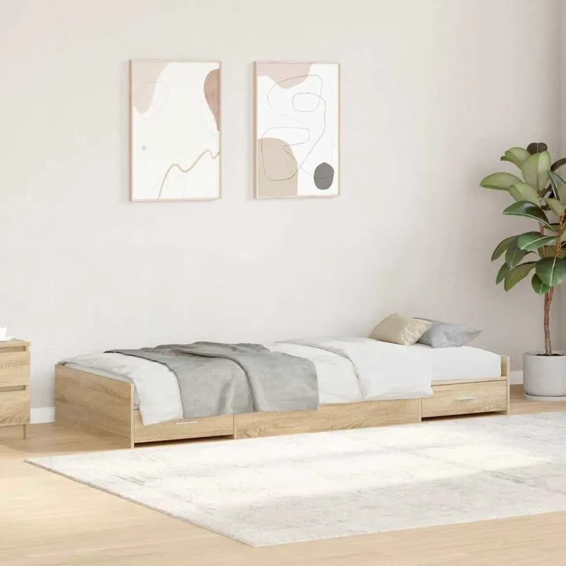 Lovos rėmas Sonoma ąžuolas 98.5 x 200 cm Apdirbta mediena
