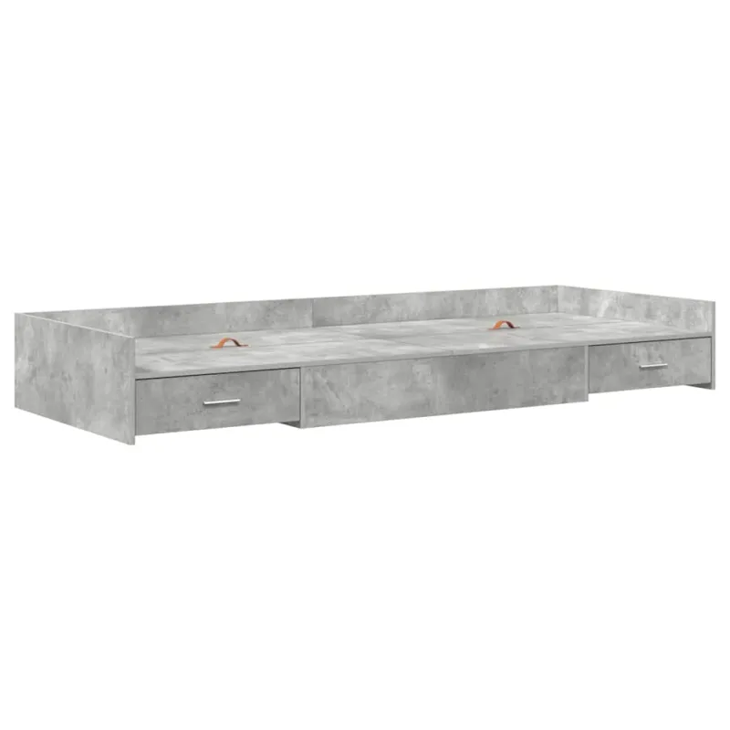 Lovos rėmas Betono pilka 98.5 x 200 cm Apdirbta mediena