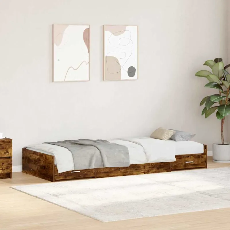Lovos rėmas Rūkyta ąžuolas 98.5 x 200 cm Apdirbta mediena