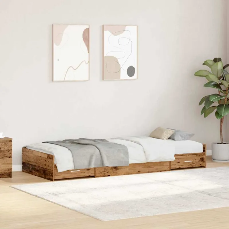 Lovos rėmas Senovinis medis 90 x 200 cm Apdirbta mediena