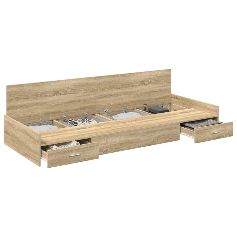Lovos rėmas Sonoma ąžuolas 75 x 190 cm Apdirbta mediena