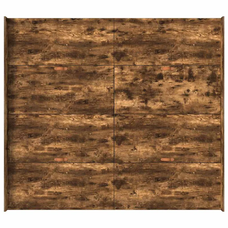 Lova su daiktų laikymo vieta Rūkyta ąžuolas 200 x 200 cm
