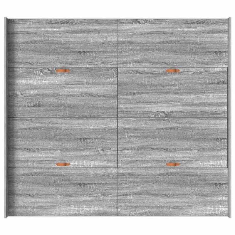 Lova su daiktų laikymo vieta Pilkas Sonoma 200 x 200 cm