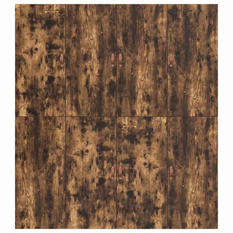 Lova su daiktų laikymo vieta Rūkyta ąžuolas 200 x 200 cm
