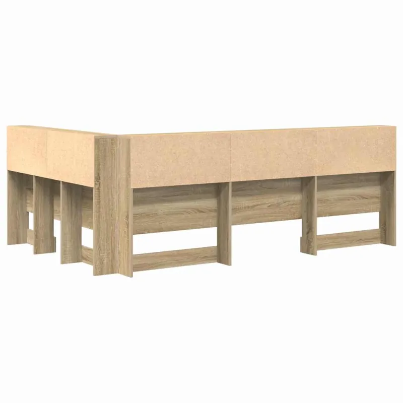 Saugojimo galvos atlošas Sonoma ąžuolas 120 cm Apdirbta mediena