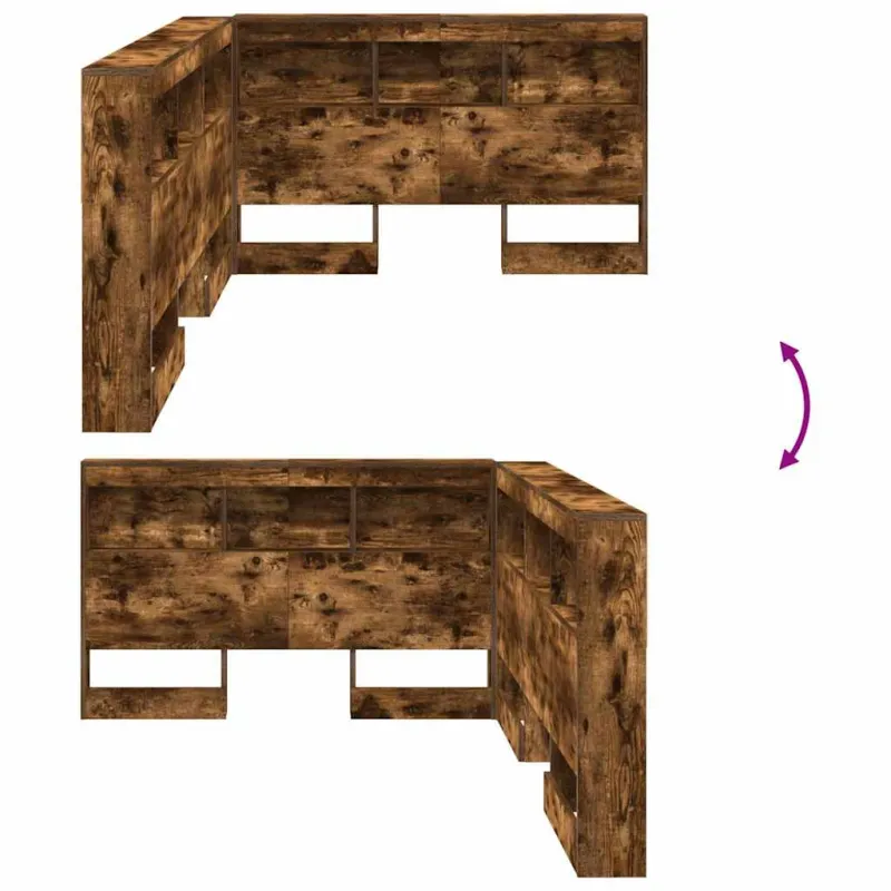Saugojimo galvos atlošas Rūkyta ąžuolas 120 cm Apdirbta mediena