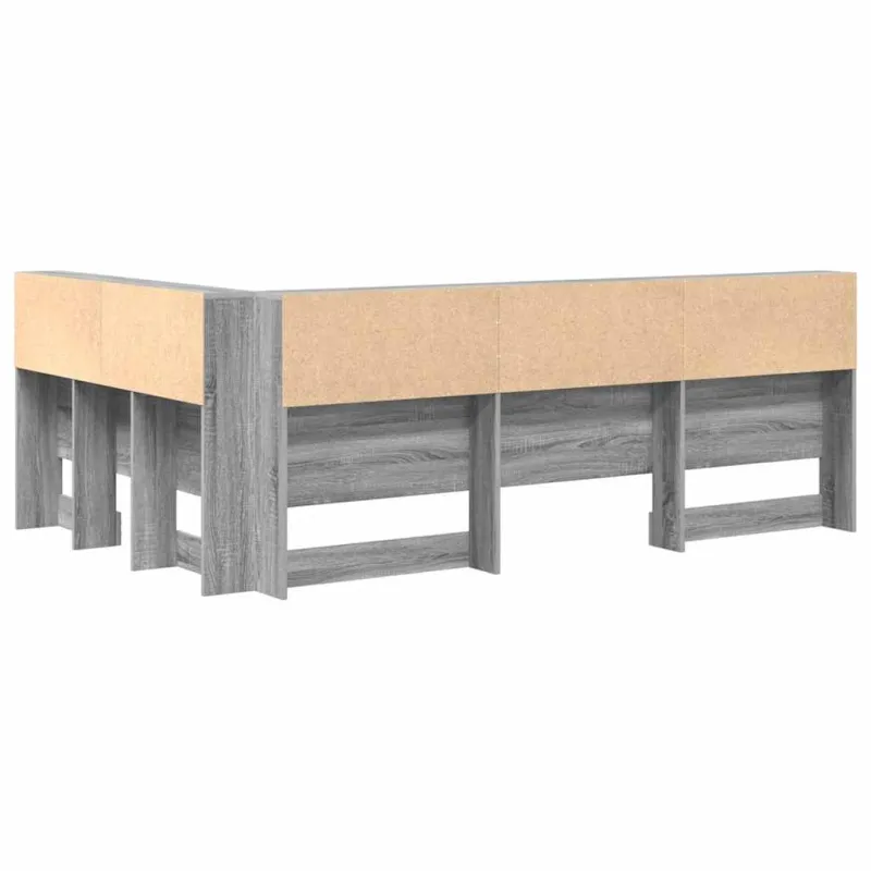 Saugojimo galvos atlošas Pilkas Sonoma 120 cm Apdirbta mediena