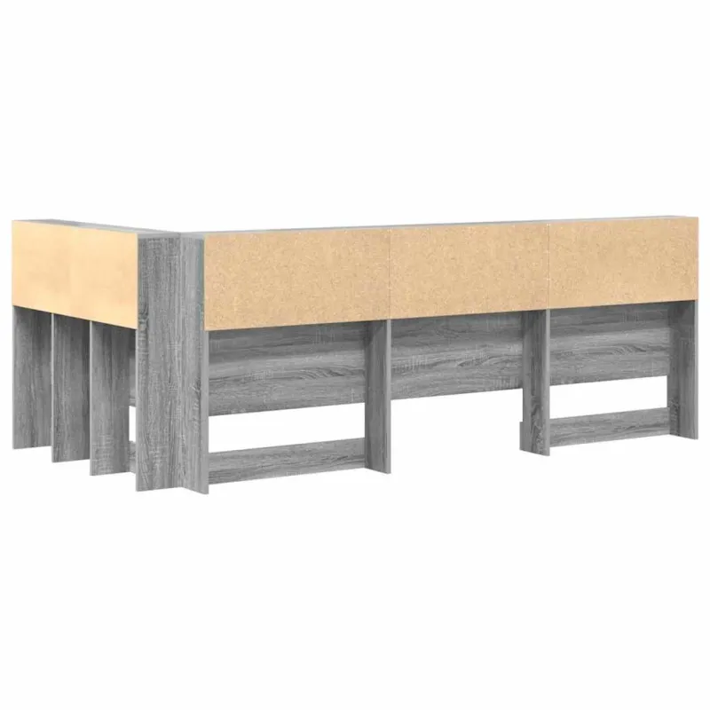 Saugojimo galvos atlošas Pilkas Sonoma 90 cm Apdirbta mediena