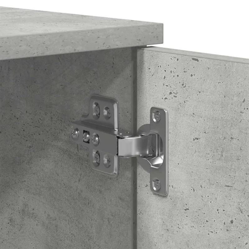 Lova su daiktų laikymo vieta su saugykla Betono pilka 75 cm