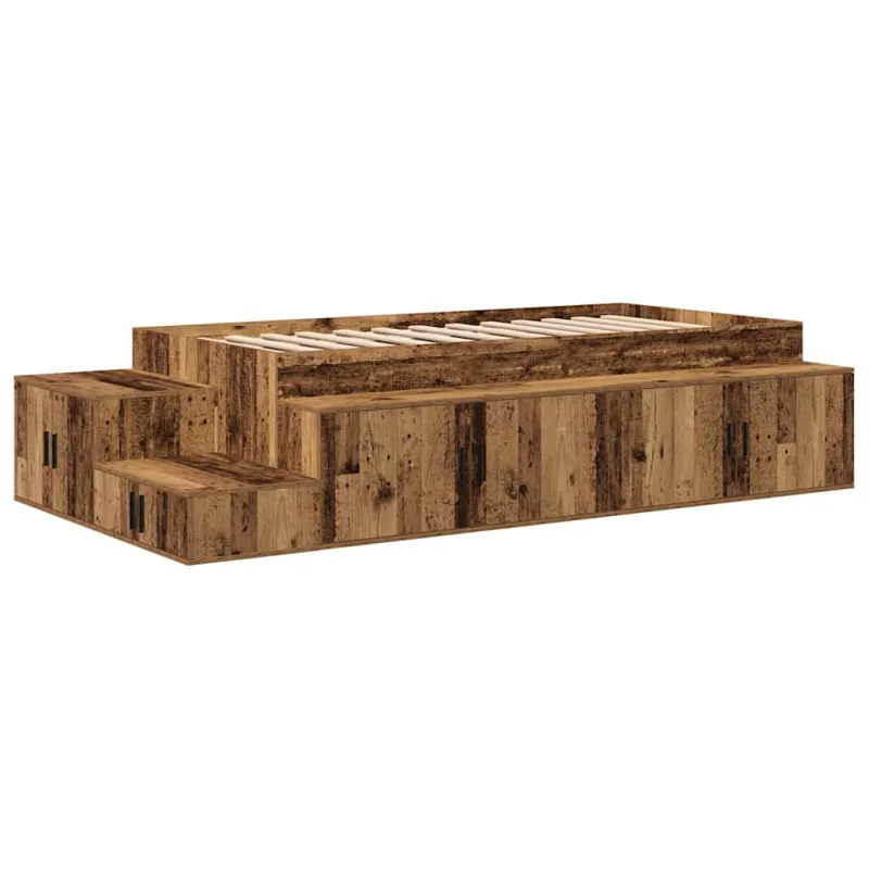 Lova su daiktų laikymo vieta Sena mediena 234 x 103 x 53.5 cm