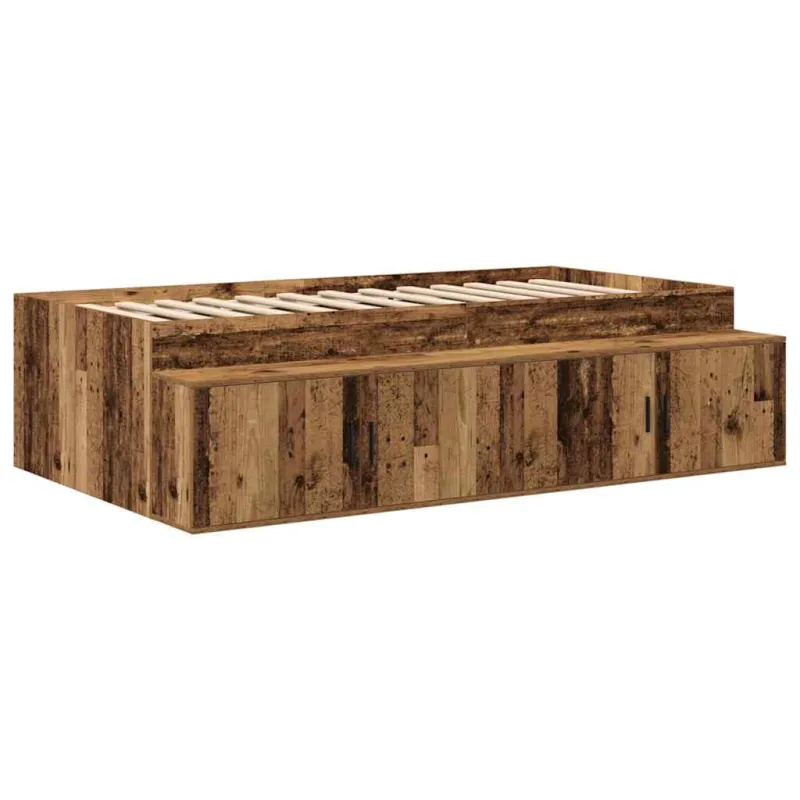 Lova su daiktų laikymo vieta Sena mediena 234 x 103 x 53.5 cm