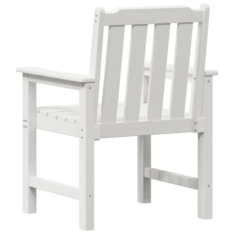 Sodo Kėdė 4 pcs Balta 65.5 x 59 x 88 cm Polietilenas