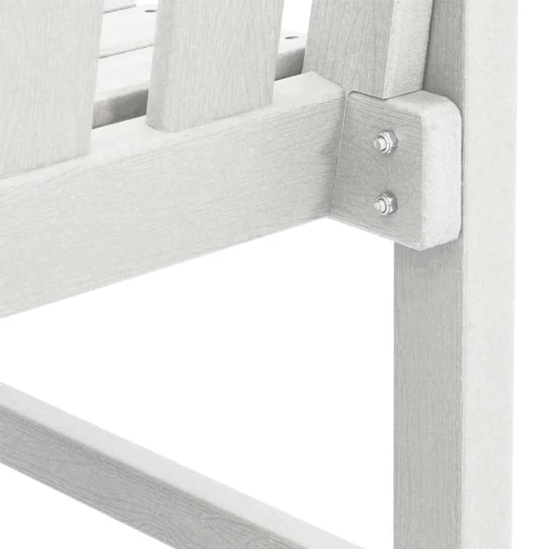 Sodo Kėdė 4 pcs Balta 65.5 x 59 x 88 cm Polietilenas