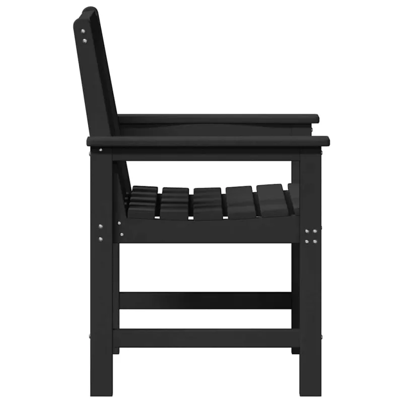 Sodo Kėdė 4 pcs Juoda 65.5 x 59 x 88 cm Polietilenas