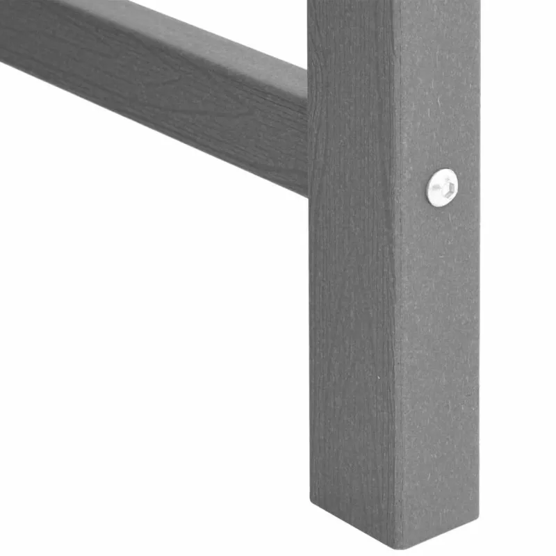 Sodo Kėdė 4 pcs Šviesiai pilka 65.5 x 59 x 88 cm Polietilenas