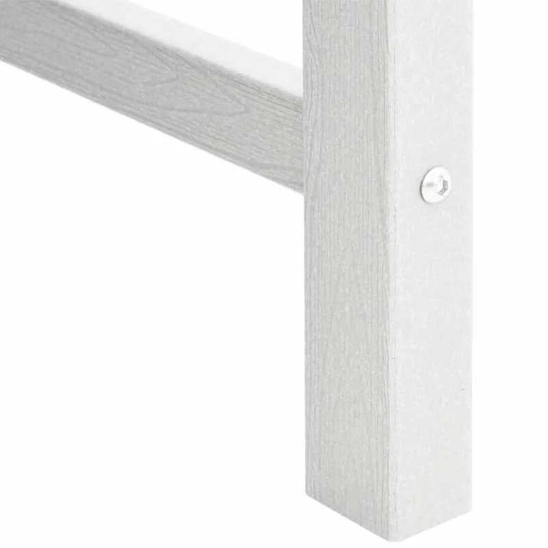 Sodo Kėdė 6 pcs Balta 65.5 x 59 x 88 cm Polietilenas