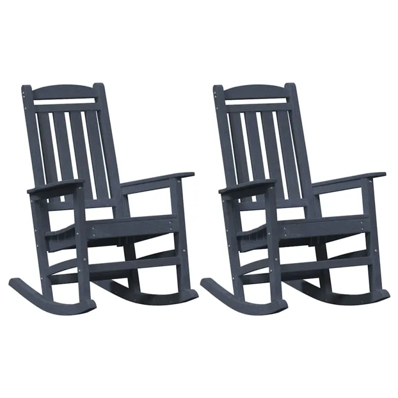 Supamasis krėslas 2 pcs Tamsiai mėlyna 92 x 70 x 108 cm