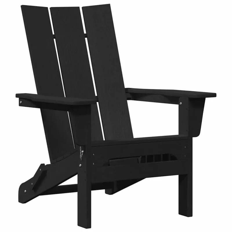 Sodo Kėdė 2 pcs Juoda 80.5 x 74.5 x 92 cm Polietilenas