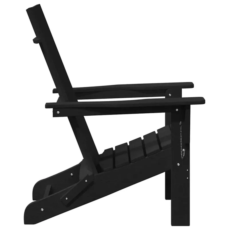 Sodo Kėdė 2 pcs Juoda 80.5 x 74.5 x 92 cm Polietilenas