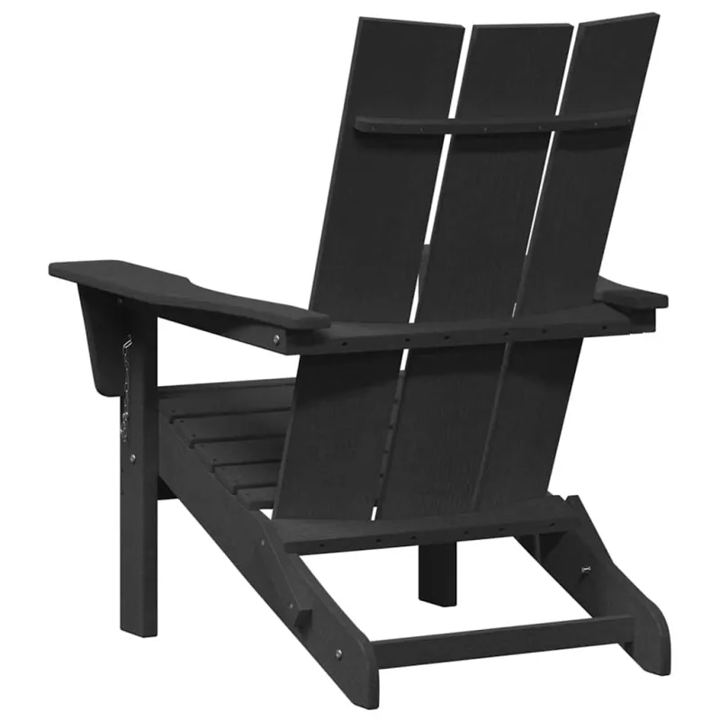 Sodo Kėdė 2 pcs Juoda 80.5 x 74.5 x 92 cm Polietilenas