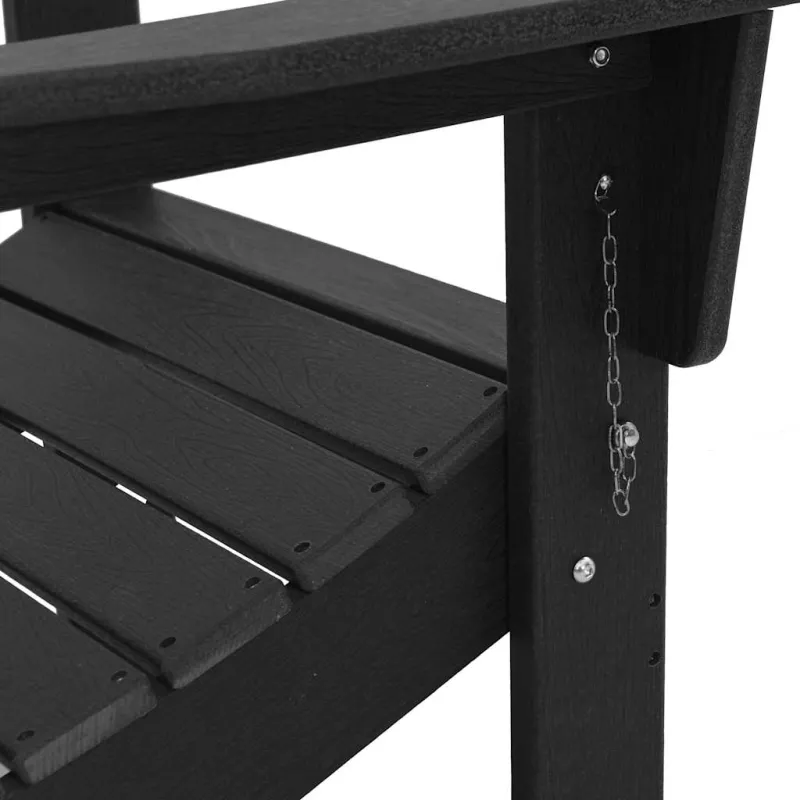 Sodo Kėdė 2 pcs Juoda 80.5 x 74.5 x 92 cm Polietilenas