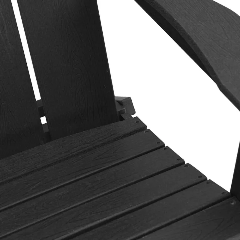 Sodo Kėdė 2 pcs Juoda 80.5 x 74.5 x 92 cm Polietilenas