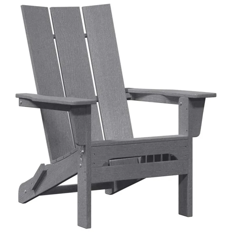 Sodo Kėdė 2 pcs Šviesiai pilka 80.5 x 74.5 x 92 cm Polietilenas